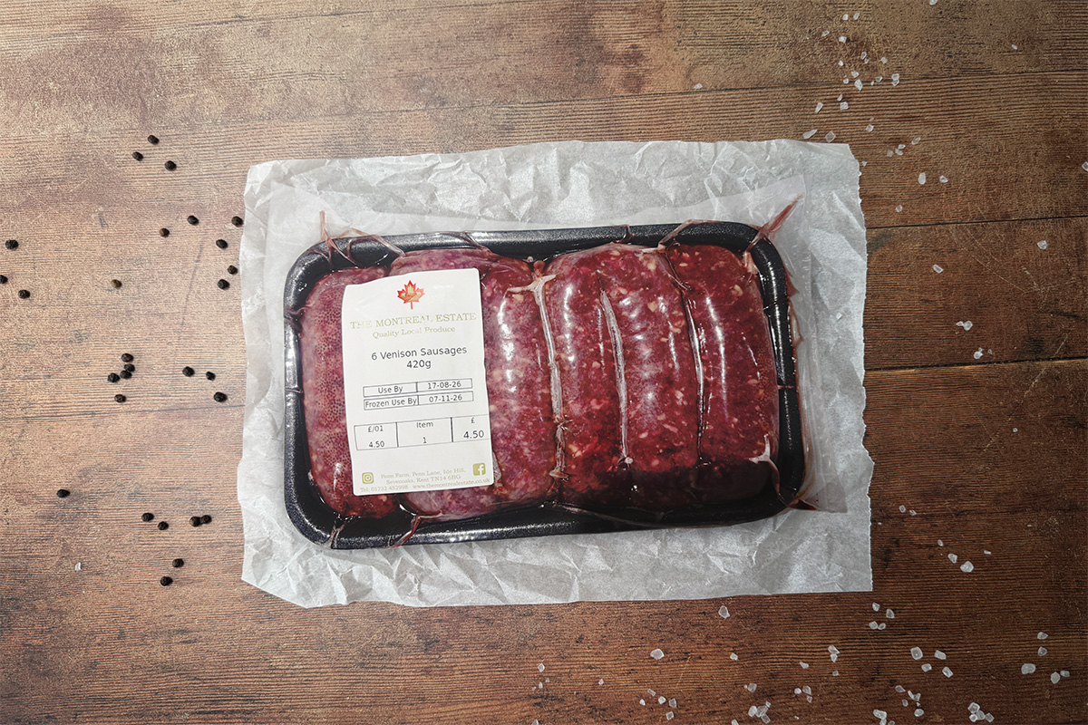 venison sausages